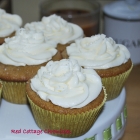 Apricot cupcakes with icewine frosting