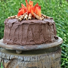 Closing Out Summer With A Campfire Cake