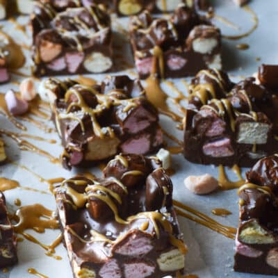 Chocolate Peanut Butter Marshmallow Squares