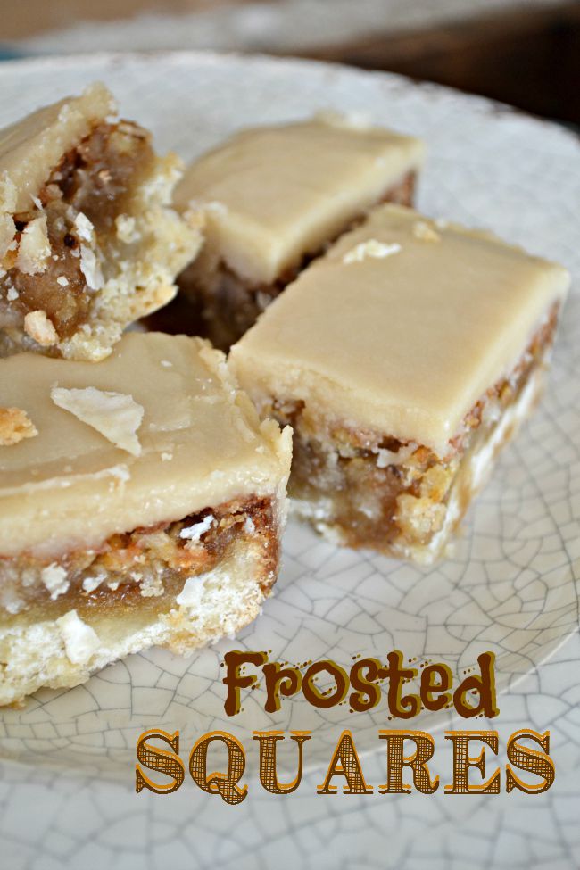 Buttery frosted squares