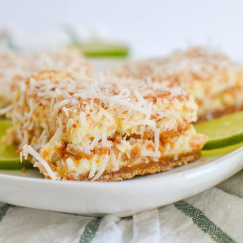 double layer coconut lime bars