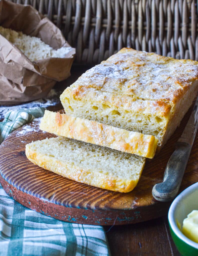 Fresh baked English Muffin loaf.