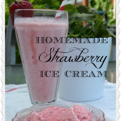 Strawberry ice cream