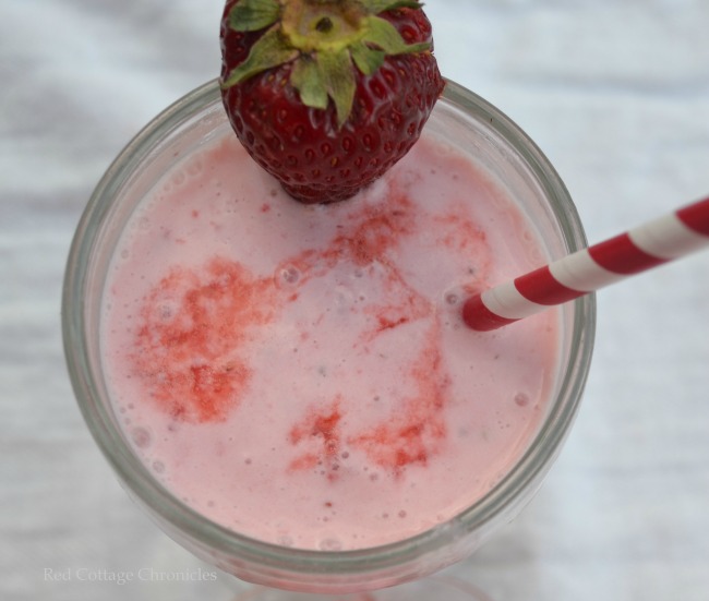 Homemade Strawberry Milkshake