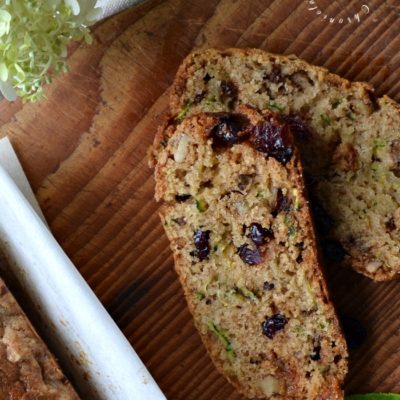 The Very Best Cranberry Zucchini Bread