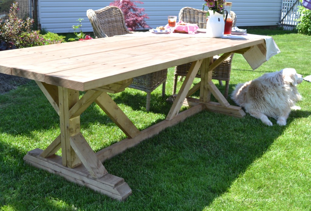 Outdoor Harvest Table - Red Cottage Chronicles