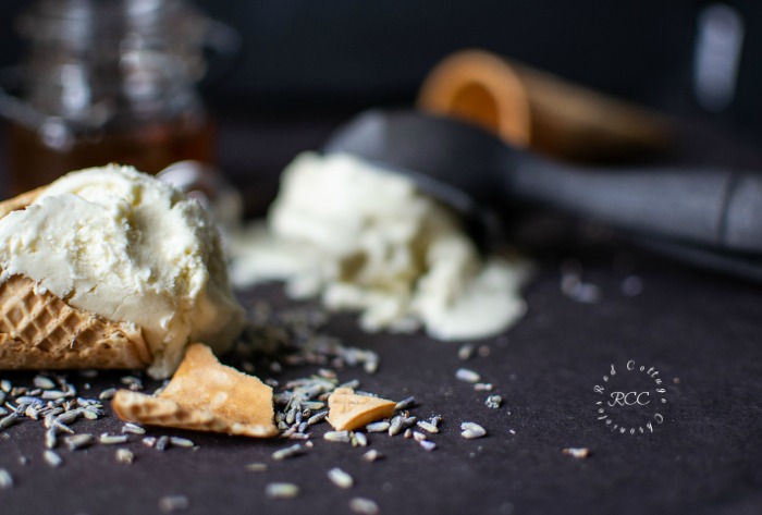 Homemade Lavender Honey Ice Cream Recip