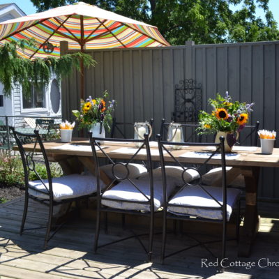 No-Sew Patio Chair Cushion Covers