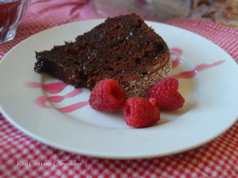 Triple Chocolate Raspberry Cake