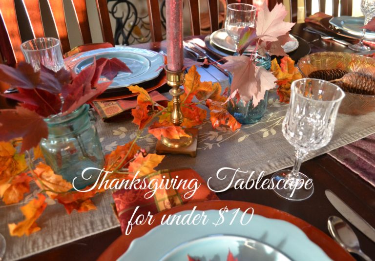 Thanksgiving Tablescape Under $10