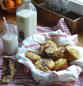 Chocolate Hazelnut Banana Muffins