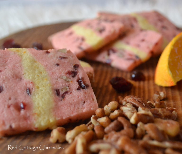 Cranberry Orange Cookie Slices