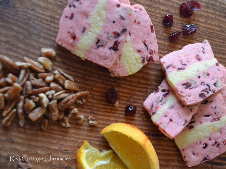 Cranberry Orange Cookie Slices - Red Cottage Chronicles