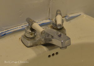 Old bathroom taps