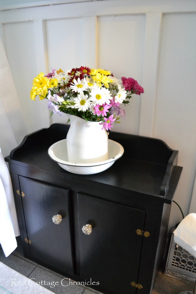 Wash Stand & Flowers