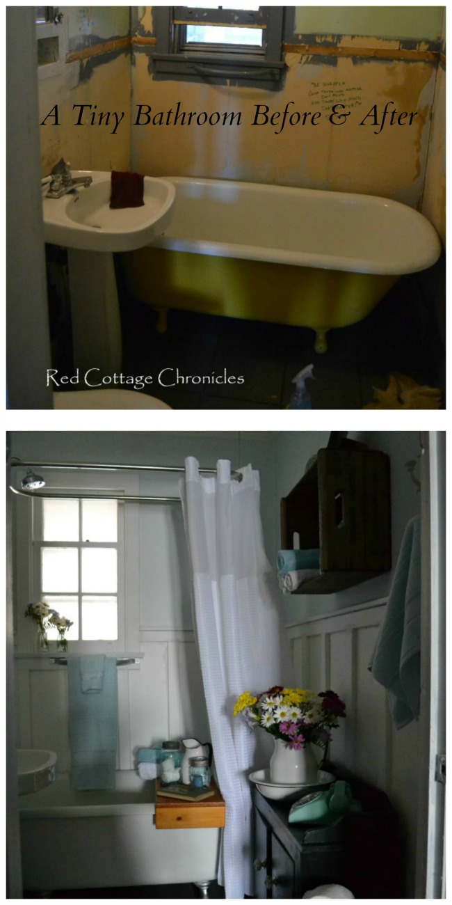 A really ugly bathroom gets a total makeover on a tight budget