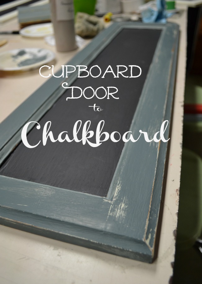 cupboard door chalkboard