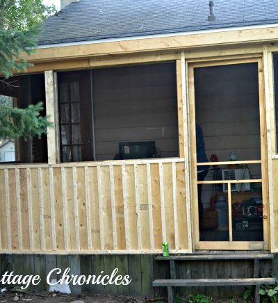 Screen Porch Progress