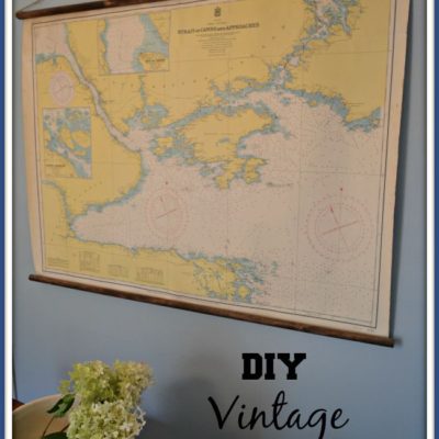 DIY Vintage Classroom Map