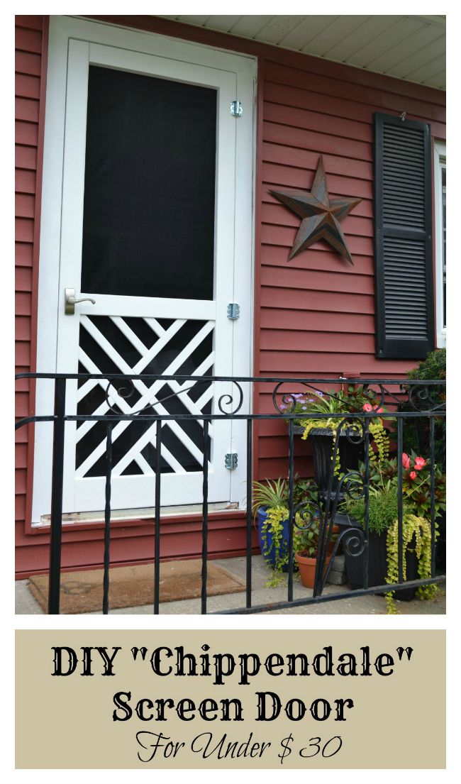 DIY Wood Screen Door