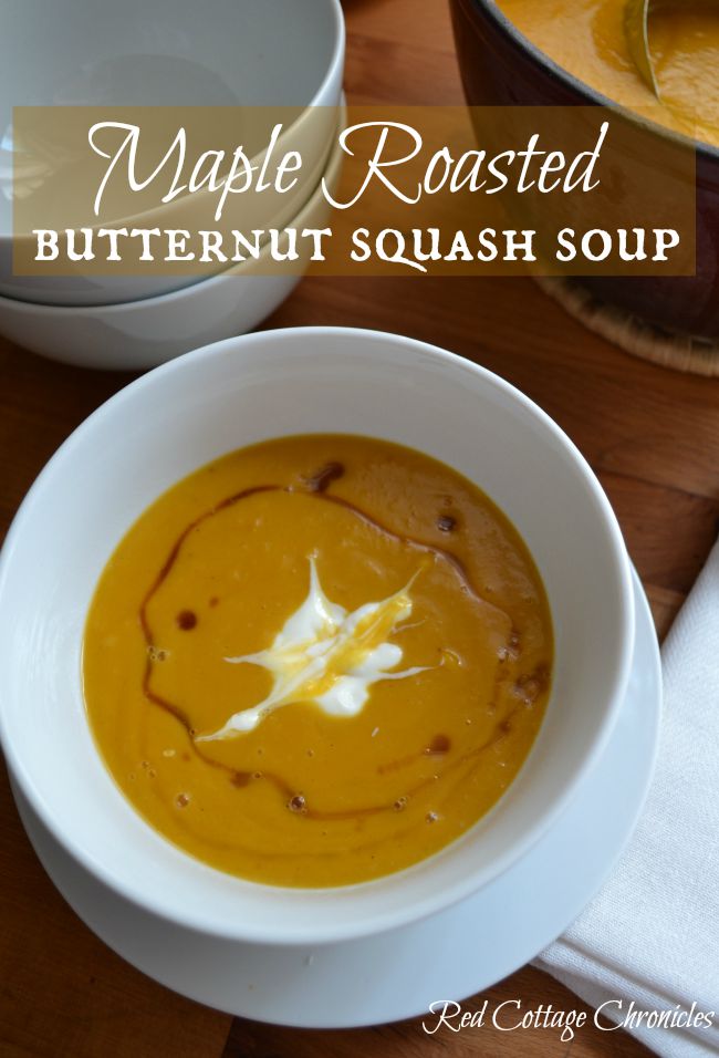 Maple Roasted Butternut Squash Soup