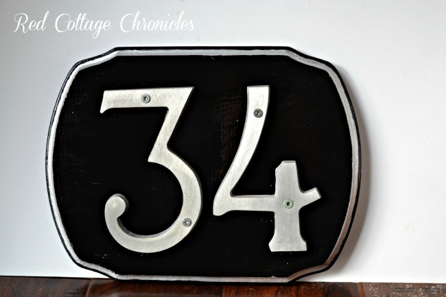 DIY address plaque