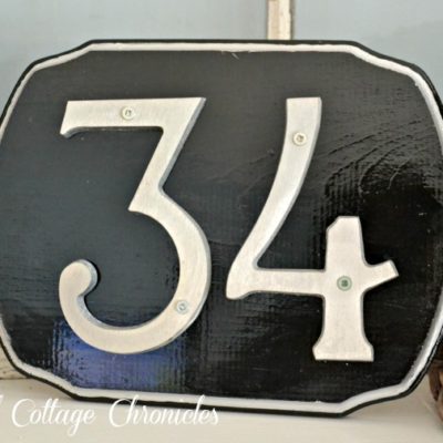 Faux Cast Iron Address Plaque