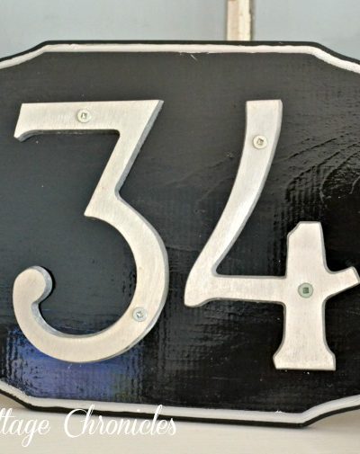 DIY Address Plaque
