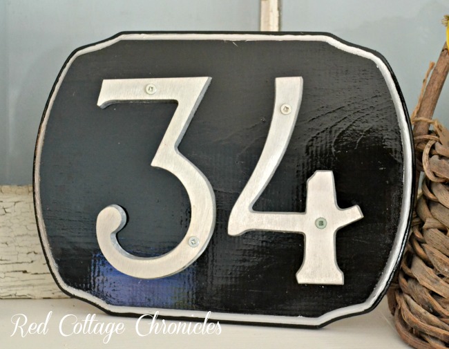 Faux Cast Iron Address Plaque