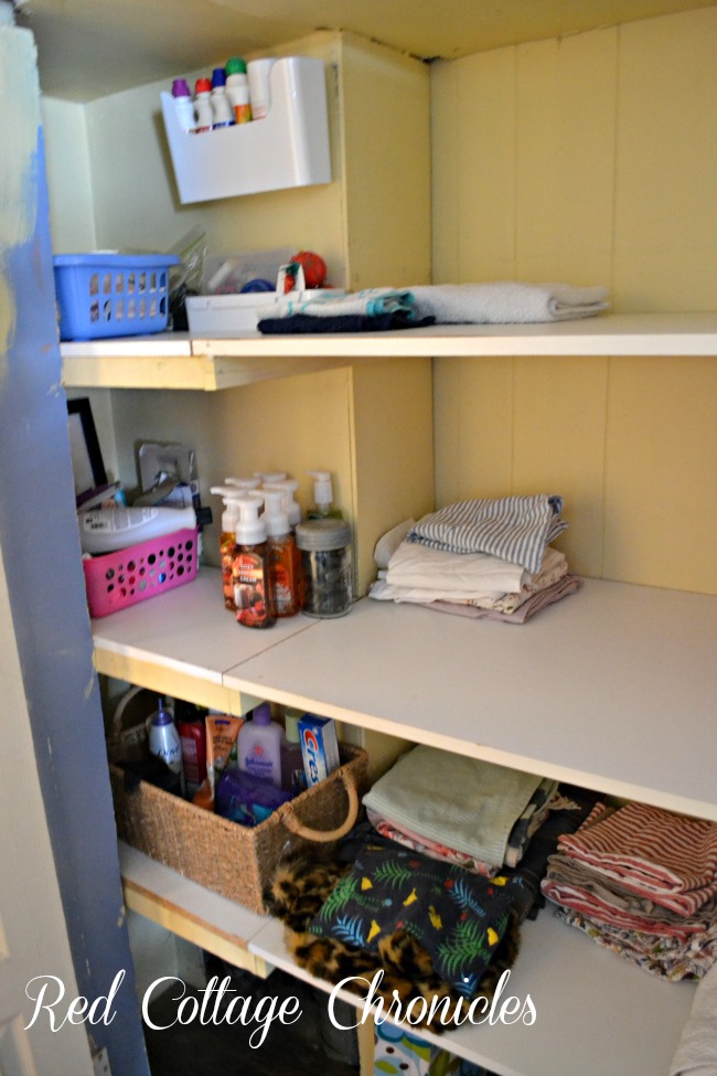 Organizing a linen closet