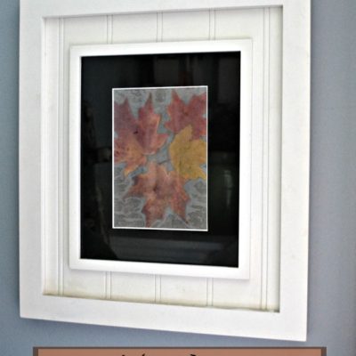 DIY Free Old School Autumn Leaf Art