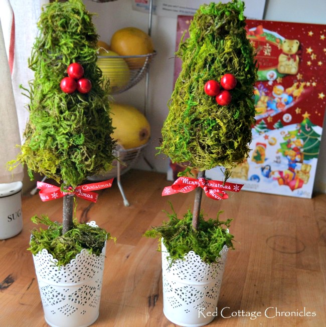 DIY Christmas Tree Topiary