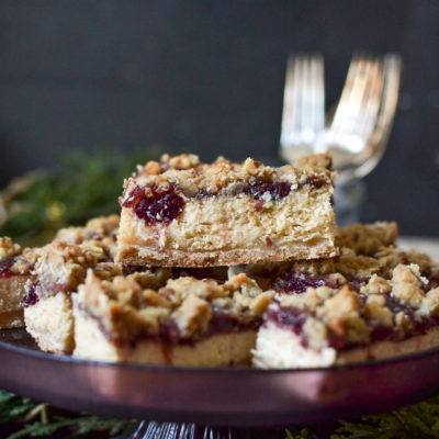 Yummy Cranberry Cheesecake Bars