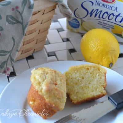 Lemon & White Chocolate Muffins (and some news!)