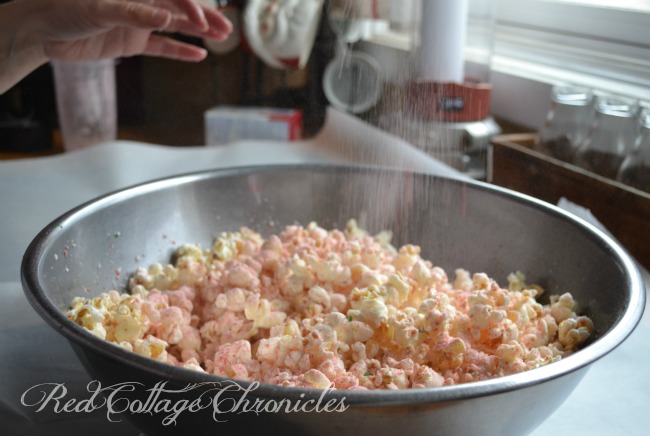 Festive Peppermint Popcorn