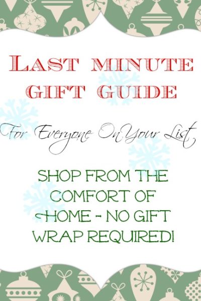 Last minute gift guide. Finish your Christmas shopping without leaving home!