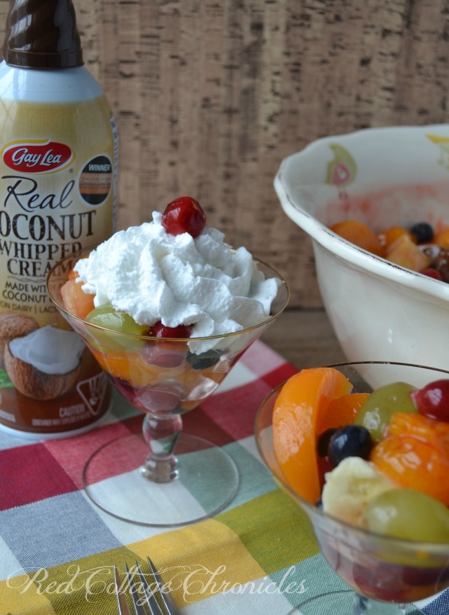 7 Fruit Salad with Coconut Whipped Cream