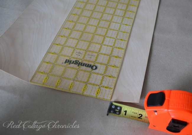 A DIY Tobacco basket made with Birch Venner from the Home improvement store