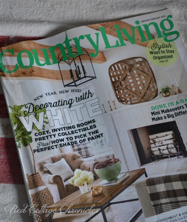 Country Living January/February Cover tobacco basket inspiration