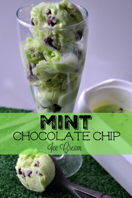 A bit of green for St.Patrick's Day - Mint Chocolate Chip Ice Cream