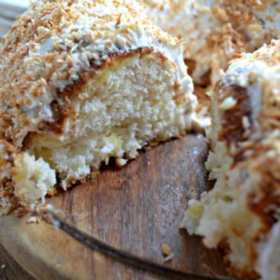 Pineapple Coconut Angel Food Cake