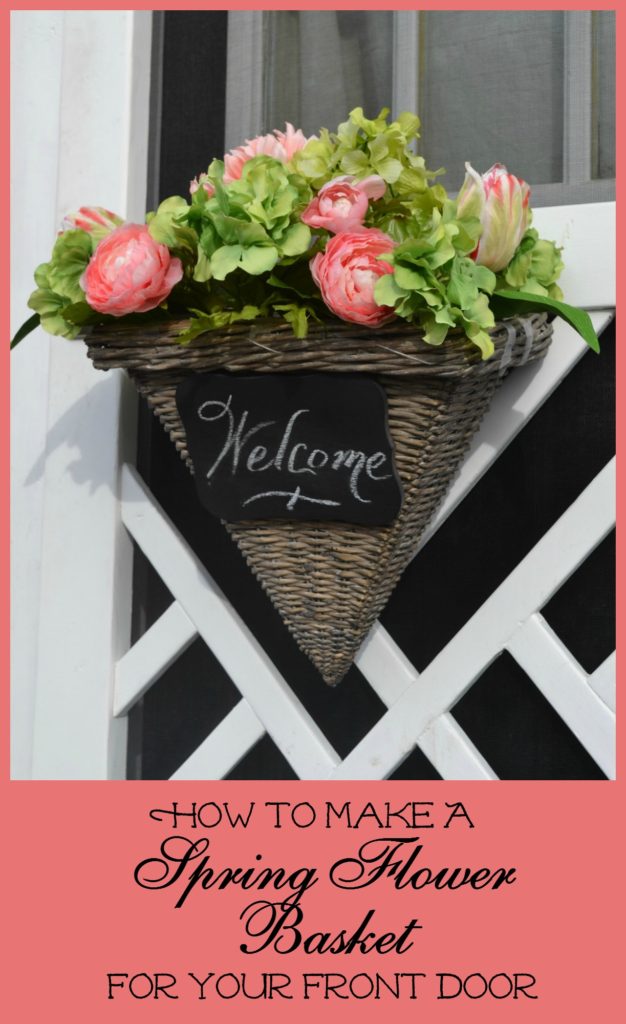 How to make a spring flower basket for your front door