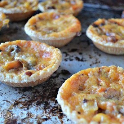 Cheddar Bacon & Onion Tarts and a Giveaway!