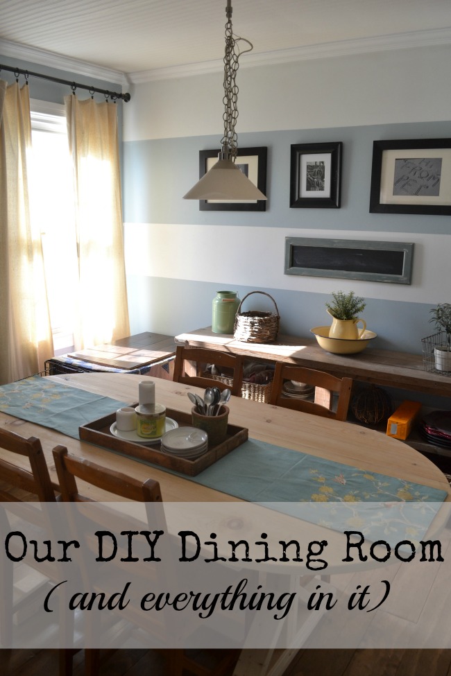 Everything in our Dining Room is a DIY project www.redcottagechronicles.com