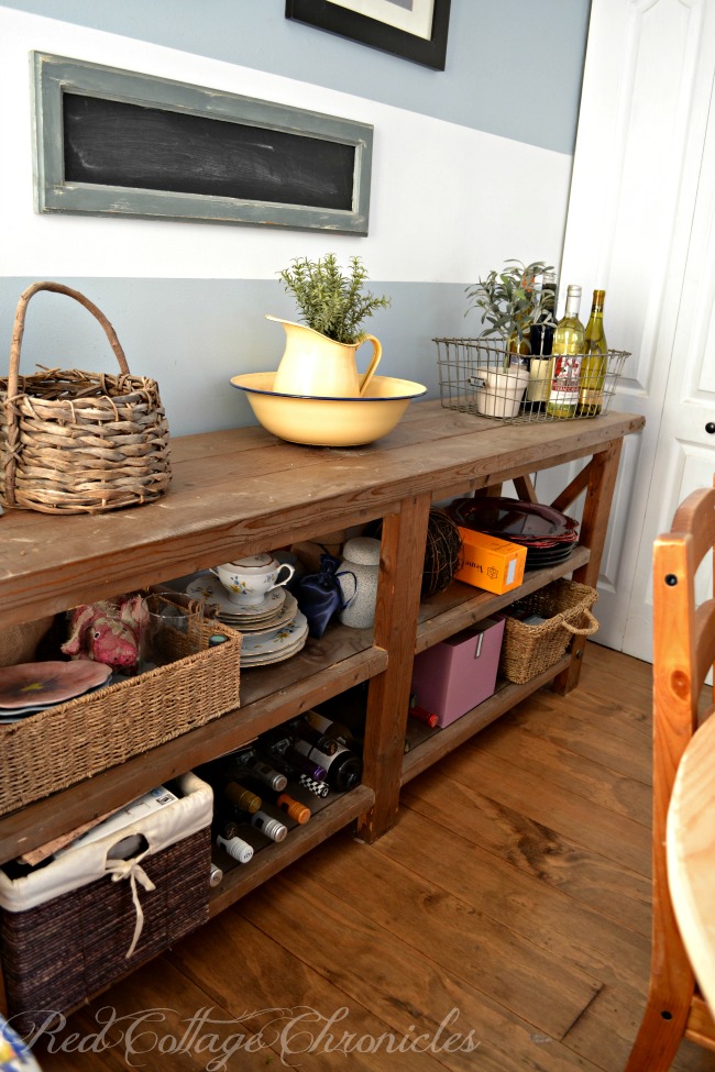 DIY Buffet Serving Table for the Dining Room