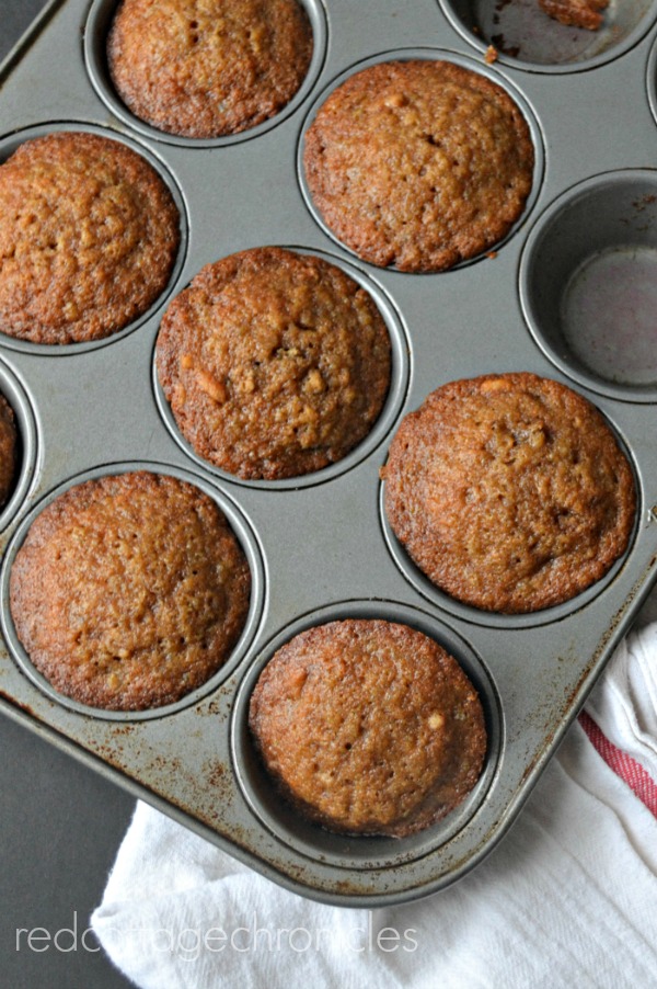 A filling muffin made with homemade oatmeal makes a great breakfast option when you are in a hurry!