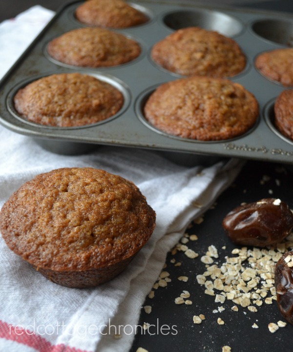 A hearty grab and go breakfast. Oatmeal muffins!