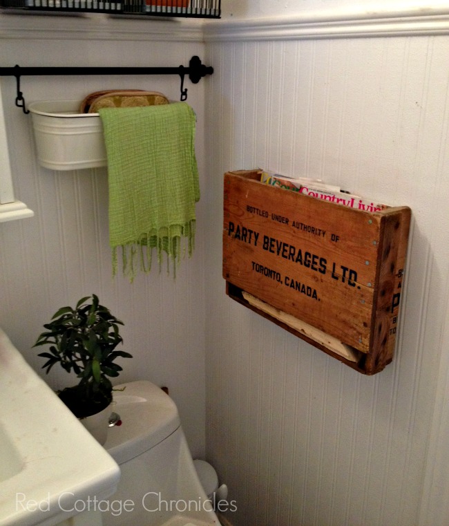 Vintage Soda crate upcycled to wall hung magazine holder