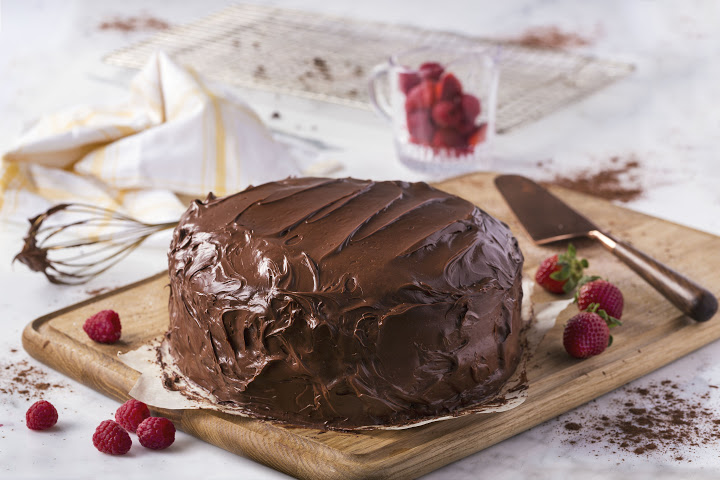 Vegan Chocolate Cake made with Almond Breeze