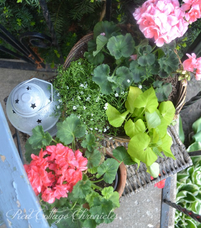 A small porch gets big curb appeal with a few potted plants